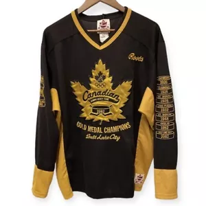 Canadian Hockey 2002 Jersey Olympic Gold Medal Champions Vintage Mens Size Small - Picture 1 of 10