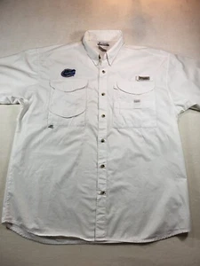 COLUMBIA PFG Mens XL Vented Florida Gators Button-Down Fishing Shirt Cotton Vint - Picture 1 of 10