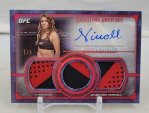 2019 Topps Museum Collection UFC Nicco Montano Triple Swatch Auto # 7/8 SSP