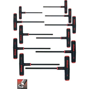 Eklind 60611 11 Piece 6" Power-T T-Handle Hex Key Set, Size 5/64" - 3/8" - Picture 1 of 1