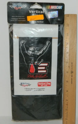 AS IS Package Vertical Flag Dale Earnhardt Sr #3 NASCAR 27x37 Black RACING VTG - Image 1 of 4