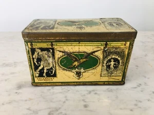OLD TIN BOX FOOTWEAR PETRONIO TRANI, MANDOSIO OLD TIN BOX RARE - Picture 1 of 6