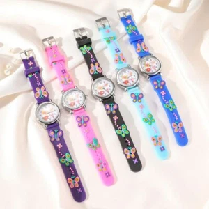 Plastic Watchband Wristwatch Round Wrist Watch Creative Quartz Watch - Picture 1 of 11