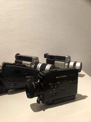 LOT DE CAMERA SUPER 8 CANON AUTOZOOM -- POUR PIÈCES- BAUER C 104 -- BELL&HOWELL - Photo 1/4