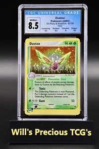 CGC 8.5 Dustox 6/109 EX Ruby & Sapphire 2003 Holo Pokémon Card E Series NM/Mint - Picture 1 of 3