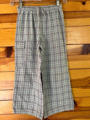 Hanna Andersson Plaid Flannel Pull-On Pants Boys Drawstring Size 120  6-7 - Image 1 of 2