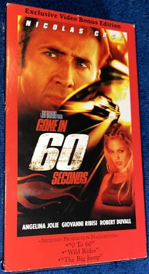 Gone in 60 Seconds (VHS, 2001, Exclusive Video Bonus Edition) Nicolas Cage - Image 1 of 4