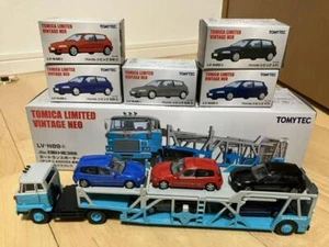 Tomica Limited Vintage Neo Hino Car Transporter Honda 1/64 Total of 6 Transporte - Picture 1 of 4