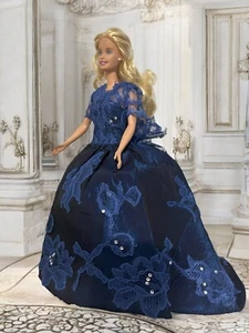 Blue Shealth Princess - A Unique Handmade Doll Dress - Picture 1 of 7
