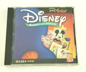 Disney Mickey & Friends Print Artist by Sierra Home - CD Rom - Picture 1 of 3