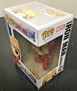 Funko Pop Avengers Civil War IRON MAN Unmasked 136 Hot Topic w/Protector NIB - Picture 1 of 4