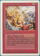 Dwarven Demolition Team Unlimited NM Red Uncommon MTG CARD (ID# 229079) ABUGames