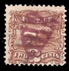 MOMEN: US STAMPS #113 PURPLE SHIELD CANCEL USED LOT #79083