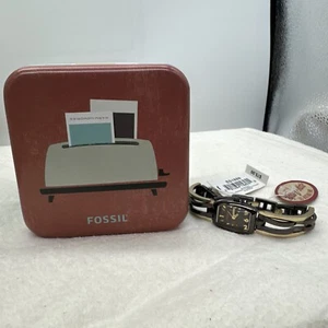 Fossil Brown Dial Watch WR 50M Quartz Analog ES-1859-needs new battery, MSRP $75 - Picture 1 of 11