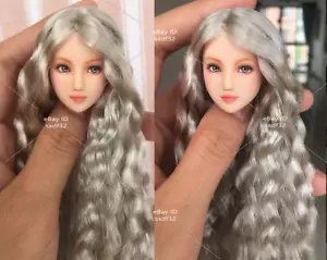 Testa personalizzata 1/6 scultura Beauty Girl modello OB per figura PH LD UD femminile 12'' - Foto 1 di 6