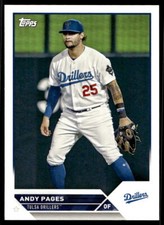 2023 Topps Pro Debut PD99 Andy Pages Tulsa Drillers Baseball Card Dodgers