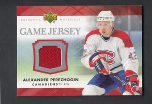 2007-08 Upper Deck Series Game Jersey Canadiens #J-AP - ALEXANDER PEREZHOGIN - Picture 1 of 1