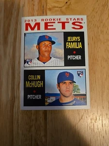 2013 Topps Heritage Rookie Stars Jeurys Familia Collin McHugh #398 Rookie RC - Picture 1 of 2