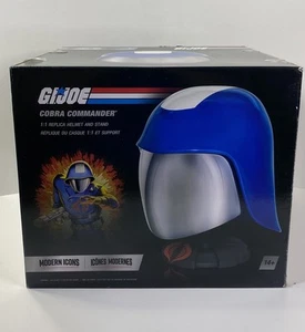 Modern Icons Hasbro G.I. Joe Cobra Commander Replica Helmet & Stand 1:1 Scale - Picture 1 of 24