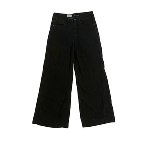 Anthropologie Pilcro Gwen Damenhose 27 schwarz weites Bein Denim Hose - Bild 1 von 6