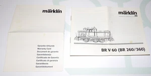 Märklin H0 Anleitung Bedienungsanleitung V 60 BR 260 BR 360 - Bild 1 von 1