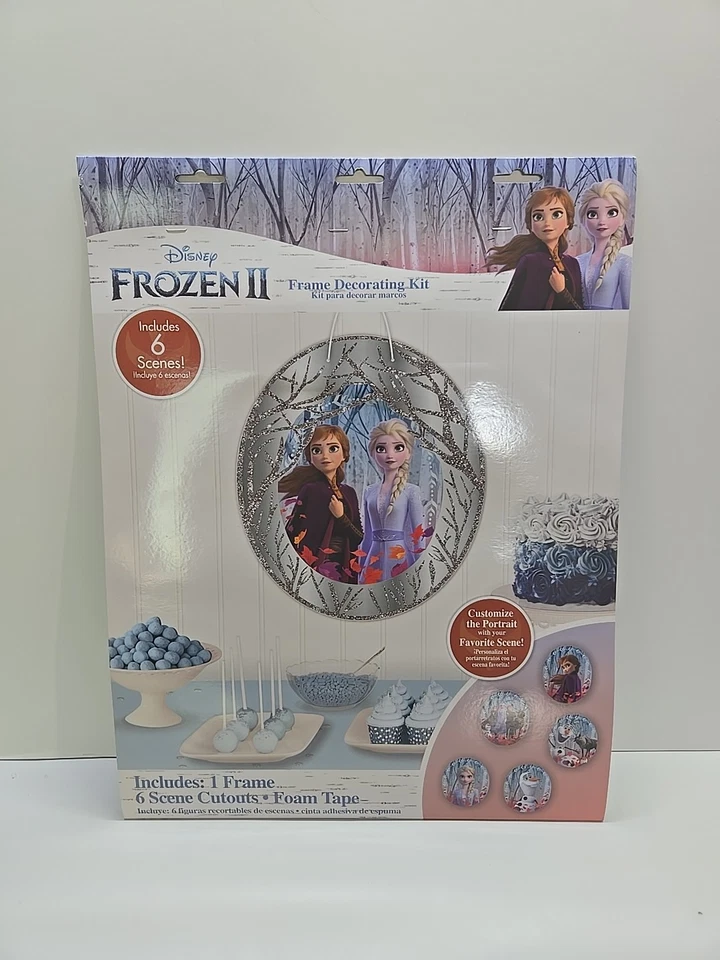 Frozen Birthday Party Decoration Frame and Cutout Photo Decorating Kit - Image 1 of 4