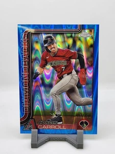 2025 Topps cromo Corbin Carroll refractor de lava azul #82/150 Diamondbacks - Imagen 1 de 2