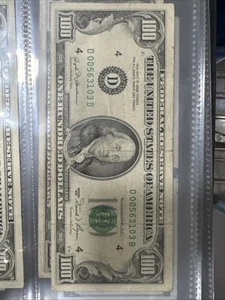 1981 Series 100 Dollar Bill Low Serial Number - Picture 1 of 2