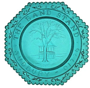 Soporte de banda Sudbury MA 01776 en placa de taza octágono común de Massachusetts - Imagen 1 de 10