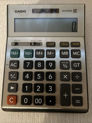 Casio DM-1200BM Desktop Financial Calculator with Extra Large 12-Digit Display - image 1 of 4