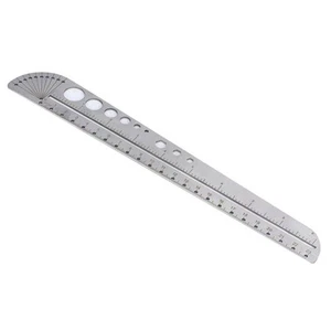 Stainless Steel Ruler Dual Scale Metric Imperial Engineer's Measuring Tool NEW - Picture 1 of 8