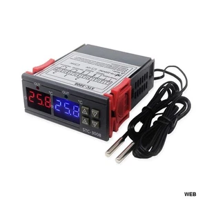 Double Temperature Controller STC-3008 110-220V With Double Probe Of Temperature - Picture 1 of 7