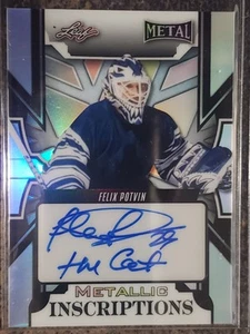 2025 Leaf Metal Legends FELIX POTVIN Metallic INSCRIPTIONS Auto! MI-FP1 4/10 WOW - Picture 1 of 3