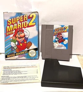 NINTENDO NES SPIEL SUPER MARIO BROS 2 MADNESS PAL VERSION OVP & ANLEITUNG - Bild 1 von 7