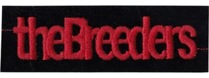 The Breeders patch, The Breeders Iron On Embroidered Band Patch - Imagen 1 de 1