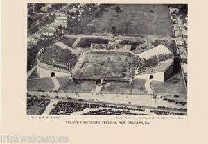 TULANE UNIVERSITY vintage football stadium photo c 1927 - Original - Picture 1 of 1
