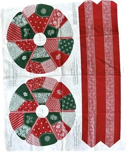 Victorian Christmas wreath panel-stitch & stuff wreath 18" V.I.P. Cranston - Picture 1 of 8