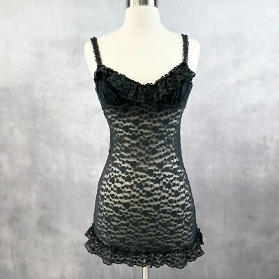 Camiseta sin mangas Babydoll Victoria's Secret The Lacie Cami transparente talla pequeña hada caprichosa Foto 1 de 4