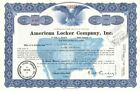 American Locker Co. - North American Background Vignette - 1940's dated Stock Ce