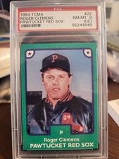 1984 TCMA Roger Clemens Pawtucket Red Sox #22 PSA 8