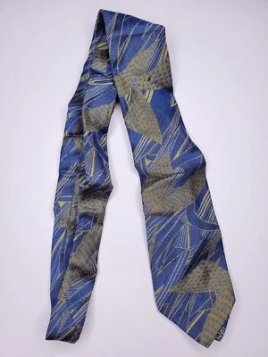 Corbata formal Luciano Soprani para hombre 56"Lx3"W azul/verde Foto 1 de 4