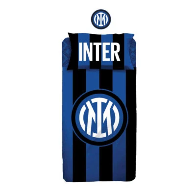 F.C. INTER Completo Lenzuola Inter Completo Letto Singolo Prodotto Ufficiale FC Inter