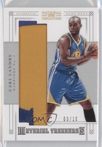 2012-13 Panini National Treasures Material Treasures Prime /10 Carl Landry #92
