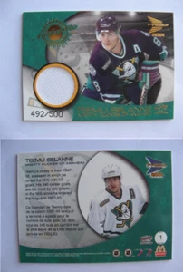 2000-01 Pacific Prism McDonald's Game-Worn Jerseys #1 Teemu Selanne 492/500 - Picture 1 of 1