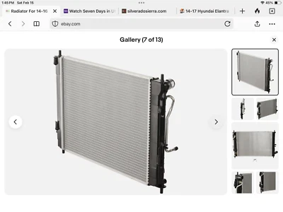 Radiador para Hyundai Elantra 2.0L L4 2014-2016 - Imagem 1 de 4