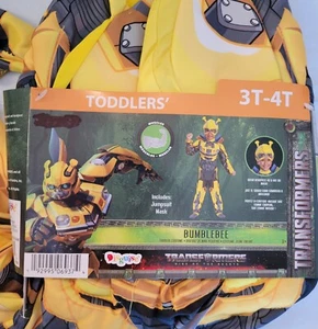 Disguise Toddler Boys Transformers Bumblebee Muscle Costume Bumble Bee 3T-4T - Picture 1 of 10