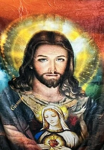 Our Lady of Guadalupe Virgin Mary with Jesus Soft Cozy Blanket fuzzy warm 50x60 - Picture 1 of 1