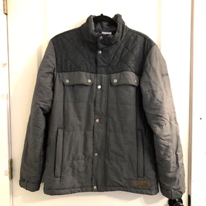 Women's Columbia Gray Full Zip Up Jacket Size Medium Mid Weight Simple GREAT! - Picture 1 of 6