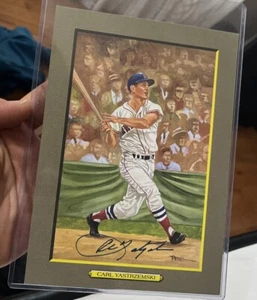 Carl Yastrzemski Signed Autograph Perez Steel Great Moments Boston Red Sox PSA - Picture 1 of 2