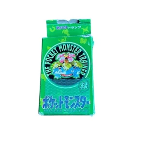 Pokemon Playing Cards Poker Green Deck Venusaur 1996 Used From Japan - Picture 1 of 10